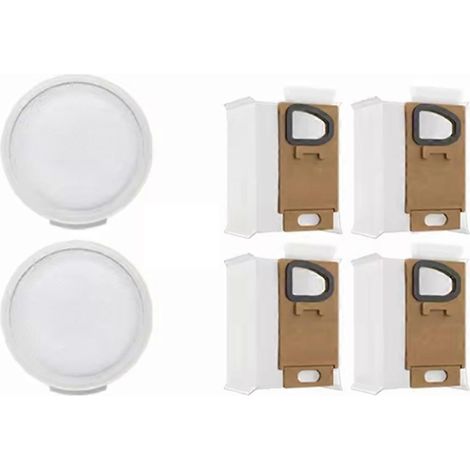 Lot de 6 filtres d'aspirateur sac à poussière kit pour Roborock H7 sans fil balai aspirateur pièces détachées Front et Rear filtre sac à poussière (1/5)