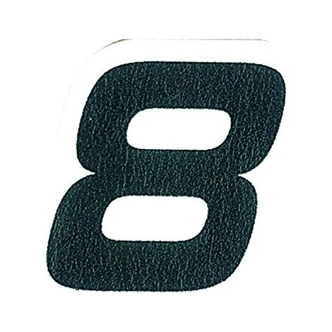 Adesivo Numero 8, Nero (1/5)