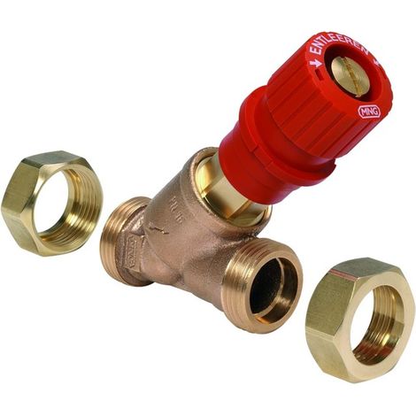 Resideo Valvola di intercettazione Kombi-3-Plus ottone, AG, DN 50, V5000X0050