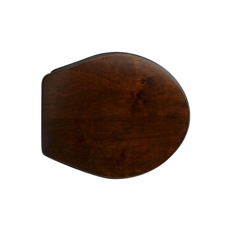 Abattant WC pour abattant WC Olympia Impero 42-44,5 x 38 cm abattant WC en noyer fonce' avec charnie'res re'glables et abattant en bois moule'