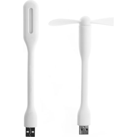 Ventilateur USB flexible et portable, mini ventilateur USB 5V avec ampoules LED USB pour batterie externe, ordinateur portable, gadget d'été-AquaForge
