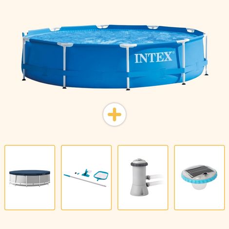 Intex Piscine Tubulaire Ronde - 366x76 cm - 5-pièces  S73 (1/5)