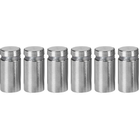 30 clous publicitaires, vis inox 12x25mm pour panneaux, pointes décoratives miroir et verre, supports acryliques pour enseignes (traitement sur commande, exclusivité Mexique). (1/5)