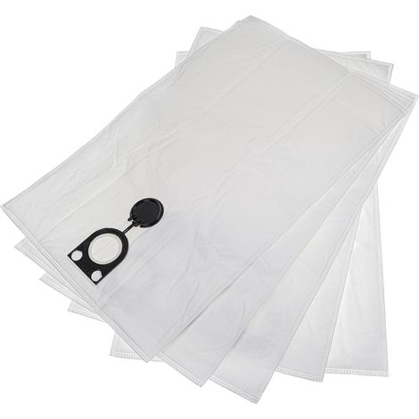 vhbw 5x sacchetto compatibile con Bosch GAS 50, GAS 50 M aspirapolvere - 45cm x 33,5cm Bianco