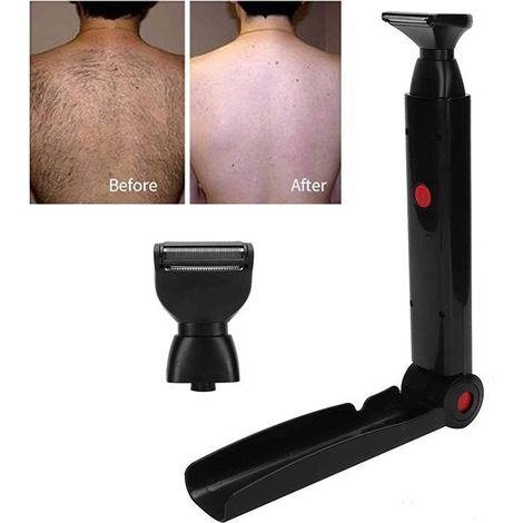 Rasoir pour homme, cadeau pour homme, manche ergonomique, rasage sur peau sèche ou humide, rasoir électrique à dos articulé (avec rasoir pour le visage) (1/5)