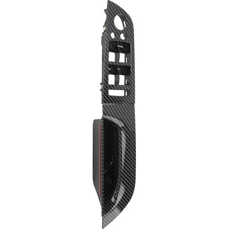 Driver's side window switch armrest panel, interior door for 3 Series E90 LCI sedan 2009-2011, Carbon Fiber Style (1/5)