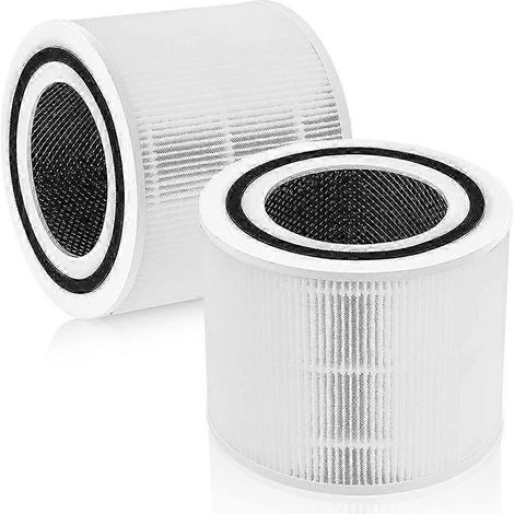 2er-Pack Ersatzfilter für LEVOIT Core 300 300S VortexAir 3-in-1 Aktivkohlefilter Core 300, Teilenummer Core 300-RF-JXLGV (1/5)