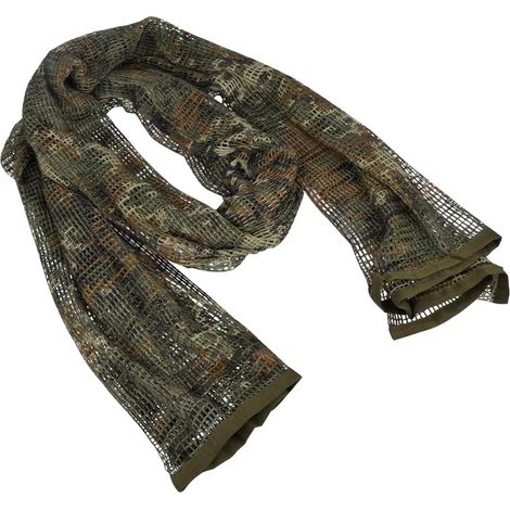 Voile d'extérieur, écharpe en Filet de Camouflage pour la randonnée, la pêche, la Photographie dans la Nature, Les activités de Plein air, Motif Camouflage pour Toutes Les Conditions (1/5)