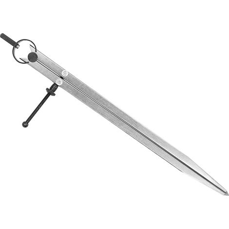 Compas diviseur réglable avec ressort et molette, 300mm, pour traçage et marquage du cuir (1/5)