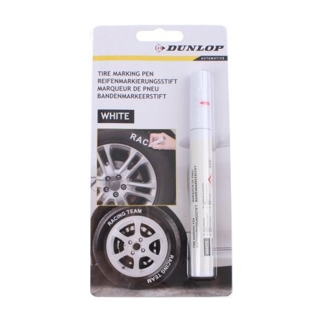 Marqueur de pneus DUNLOP, blanc