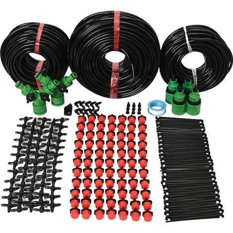 Système d'irrigation intelligent pour jardin — Kit d'irrigation au goutte-à-goutte de 40 mètres (Arrosage automatique et programmable) (1/5)