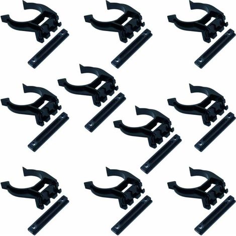 10x Gancio per battiscopa zoccolo cucina universale clip per piedini 34mm della zoccalatura plastica zoccolino montaggio rapido a scatto molle battiscopa mobile, avvitare