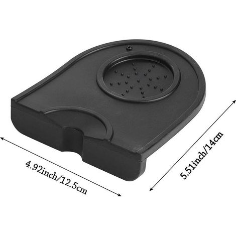 Tamping Mat, Tapis de Tassage Espresso, Tampon Presse Poudre Café, Tapis de Tampon de Café, Café Tamper Tapis, Espresso Tamping Corner Coffee Tamper Holder Pad pour Barista Tool Accueil Cuisine Café (1/5)