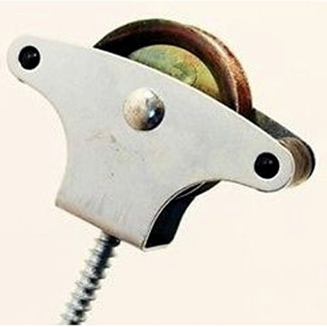 Trade Shop - Polea De Hierro De Un Solo Tornillo Diámetro De La Rueda 40mm -