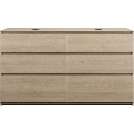burgbad Lin20 mueble bajo para lavabo con consola, 2 huecos para