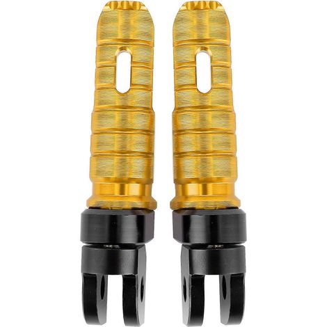 Repose-pieds avant gauche/droite (paire) pour moto Yamaha MT-03, MT-25, MT-07, MT-09, R3 et XJ6 (couleur or)