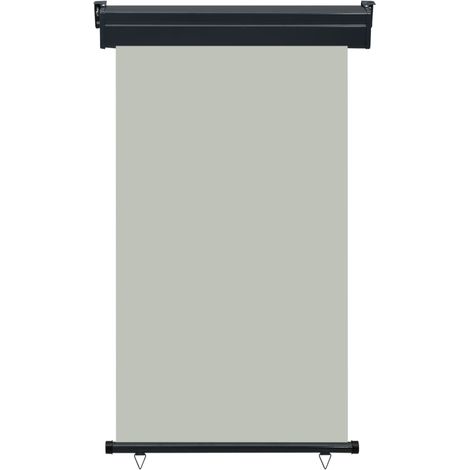 Auvent Marquise latéral de balcon, Store Banne pour Jardin Balcon Terrasse, 100x250 cm Gris OIB7384E (1/5)