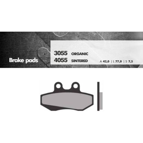 PASTILLAS DE FRENO BRENTA KH167 DE METAL SINTERIZADO (DORADO) (FT 4055)