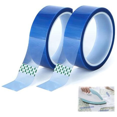 NALOOKAMIC 2 Rouleau Ruban Adhesif Haute Temperature, 20mm x 33m Ruban Isolant Ruban Adhésif Résistant à la Chaleur, Ruban Adhésif pour Masquage, Soudure, Carte de Circuit Imprimé Isolant, Imprimante (1/5)
