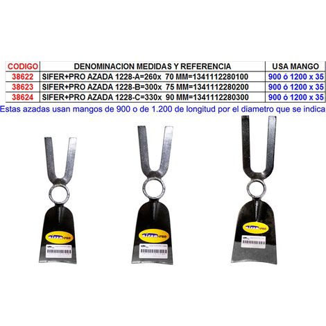SIFER PRO HACKE 1228 A260 70 MM 1341112280100