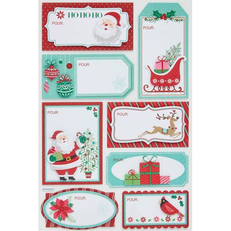 Set mit 16 Weihnachtsgeschenk-Etiketten - (1/3)