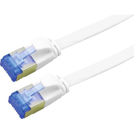 Value 21.99.2165 RJ45 Netzwerkkabel, Patchkabel CAT 6a F/UTP 5.00 m Weiß  1 St.