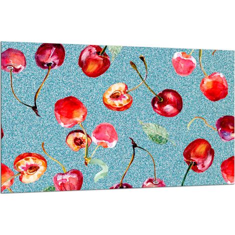 PLAQUE DE PROTECTION EN VERRE POUR CUISINIÈRE 80x52 FRUIT (1/5)