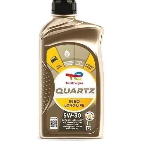 TOTAL OLIO MOTORE 1L QUARTZ INEO LONG LIFE 5W30 (1/3)