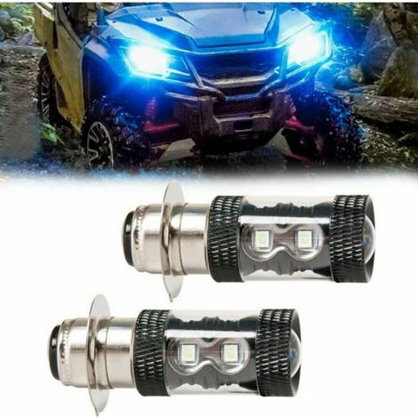 Phare LED moto - 80 W - Lumière bleu glacier - Puce 3030 - Botier en métal - Durée de vie 50 000 heures (1/5)