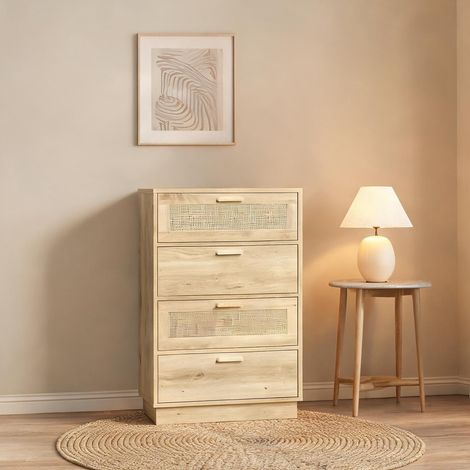 Table de chevet en panneaux de particules 60 x 38 x 88,5 cm (1/5)