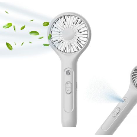 Ventilateur portable avec fonction brumisateur, mini ventilateur de table USB avec batterie rechargeable-AquaForge (1/5)