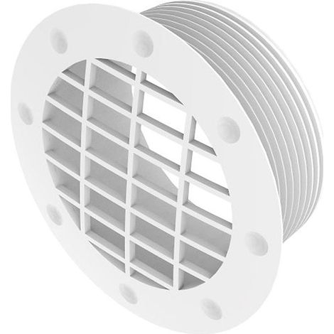 Rejilla de ventilacion para conductos de aire whale 65 mm color blanco