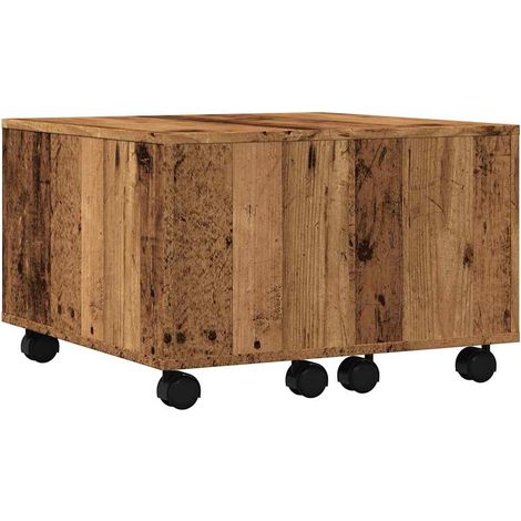 Maison Exclusive - Table basse vieux bois 60x60x38 cm bois d'ingénierie