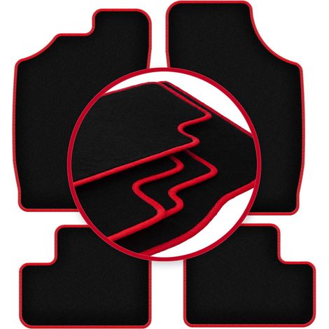 Tappetini CARLUX-RED per: Daihatsu Cuore V hatchback (1997-2003) (1/5)
