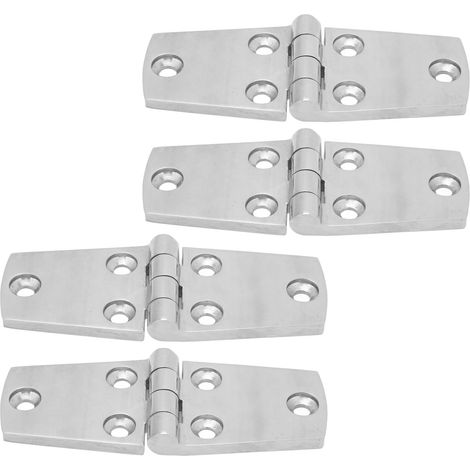 4pcs Charnière Marine Inox 102x38mm Hublot Bateau Yanmar Yacht (1/5)
