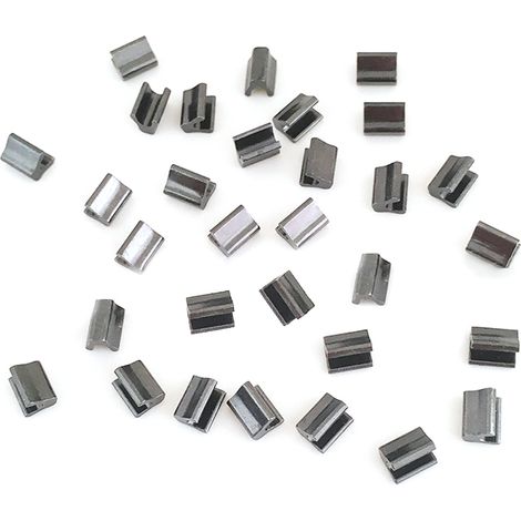 10 clips en forma de U, de acero inoxidable, resistentes a ácidos y álcalis, para la fijación de paneles de 3 a 7,5 mm, para el montaje de muebles de automoción. (1/5)