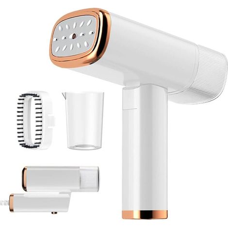 Vapore verticale, Vapore per indumenti con ferro verticale portatile da 1000 W, Vapore adatto a tutti i tessuti per casa, viaggi, casa e ufficio (1/5)