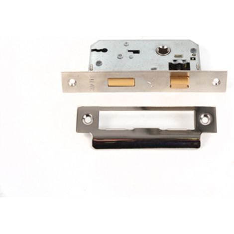 3 Lever Mortice Sash Lock 50mm NP/EB - Box of 5