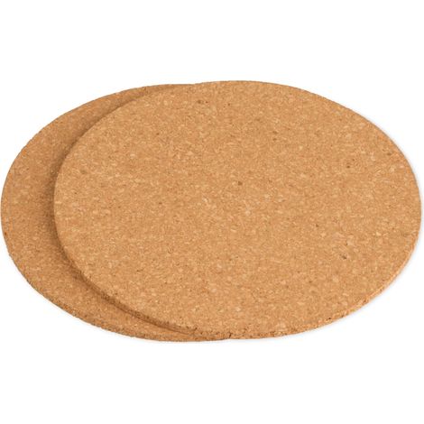 ALPINA Dessous de plat en liège, 2 pièces, Ø 18 cm