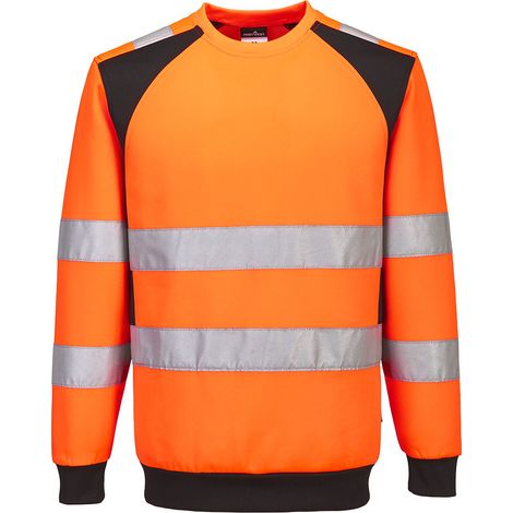 Felpa Hv eco-compatibile Wx2 - Taglia Xxxl - Arancione/nero - Portwest