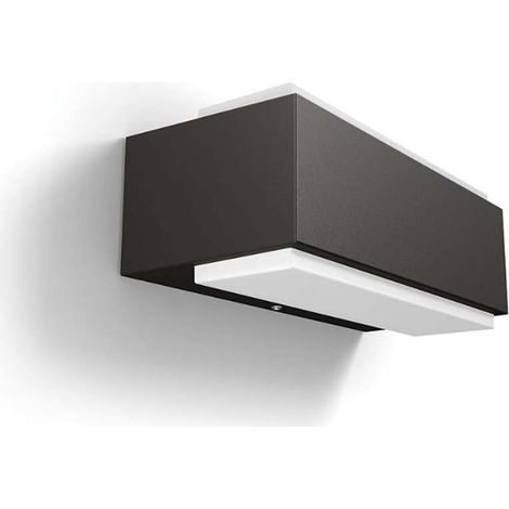 Philips myGarden - Luminaria LED de pared para exteriores 20x8 cm, 4000 K, 9 W, antracita 915005378702 (1/5)
