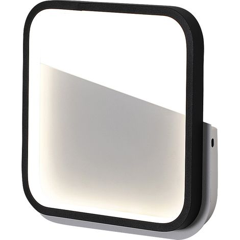 Applique LED quadrata moderna nero/bianco 13W Razzi Rabalux (1/5)