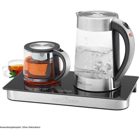 ProfiCook PC-TKS 1056 estación de té y café plateada y negra (1/3)