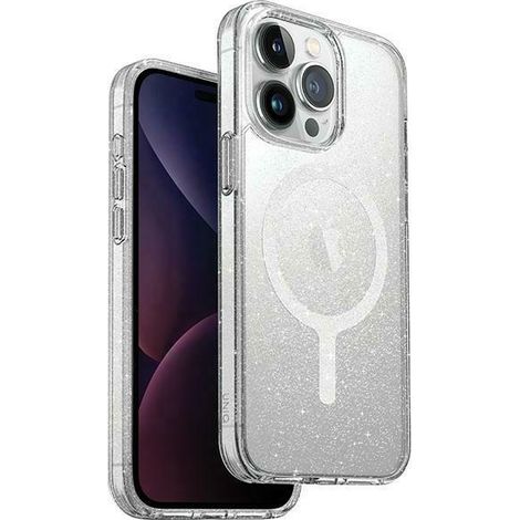 Funda de carga magnética UNIQ LifePro Xtreme para iPhone 15 ProMax de 6,7" Transparente/Luz brillante (1/5)