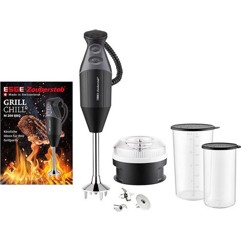 ESGE 908300 Stabmixer M 200 BBQ 200 W Rezeptbuch Zauberstab Set Zubehör (1/3)
