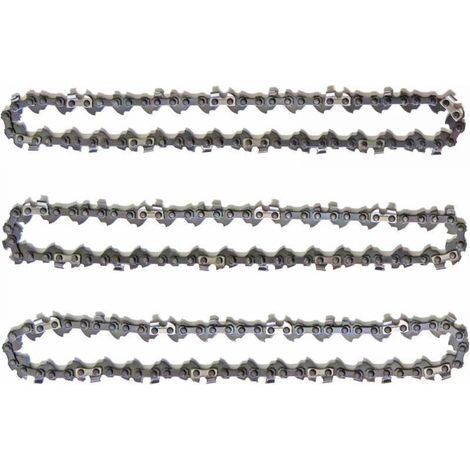 AIMOONSA Lot de 3 Chanes d\\\'lagueuse sur Perche pour Guide-Chane de 10\\" (25 cm), 40 Maillons d\\\'Entranement, Faible Rebond, Compatibles avec Black & Decker, Ryobi, Ferrex, Primaster et autres (1/5)