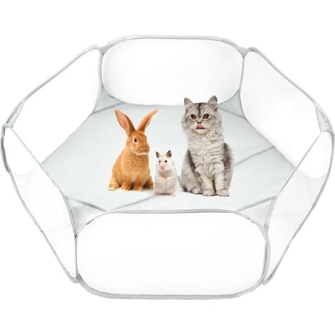 Parc pour Animaux Compagnie, enclos Pliable Animaux, Parc escamotable, pour cochons d'Inde, Lapins, Hamsters, Chats, Chiens (1/5)