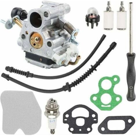 Kit carburateur Husqvarna 435/435E/440/440E - Compatible Jonsared CS410/CS2240 - Remplacement C1T-EL41/506450501 + filtre air + joint bougie - Réparation tronçonneuse - Forestiers (1/5)