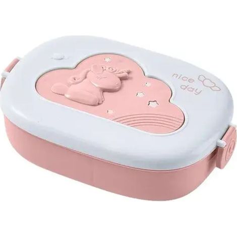 Boîte à déjeuner Bento pour enfants, compartiments pour enfants, boîte à déjeuner pour enfants, école, Camping en plein air, pique-nique, conteneur de nourriture Portable(rose) (1/4)