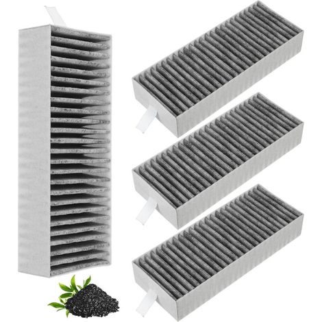 Lot de 4 filtres à charbon actif pour Siemens HZ9VRCR0 17004796/Bosch HEZ9VRUD0 17004811/Neff Z821VR0 17004806/Gaggenau CA282111 accessoires de filtre de recirculation de remplacement (1/5)